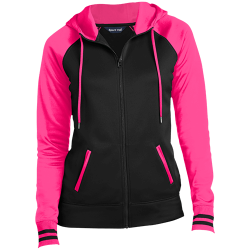 Sport-Tek Ladies Sport-Wick® Full-Zip Hooded Jacket